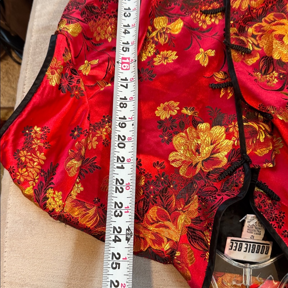Robbie Bee Red Kimono Shirt - Picture 8 of 10